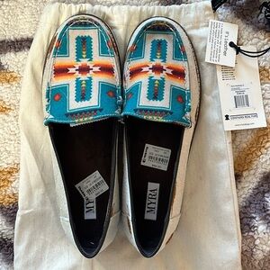 Myra Angst Hair On Cow Print Aztec Sneakers S-4903 Size 9 Shoes, BRAND NEW